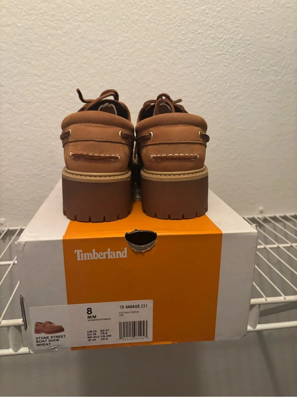 Timberland Wheat Leather Lug Sole Boat Shoe . Willing to negotiate